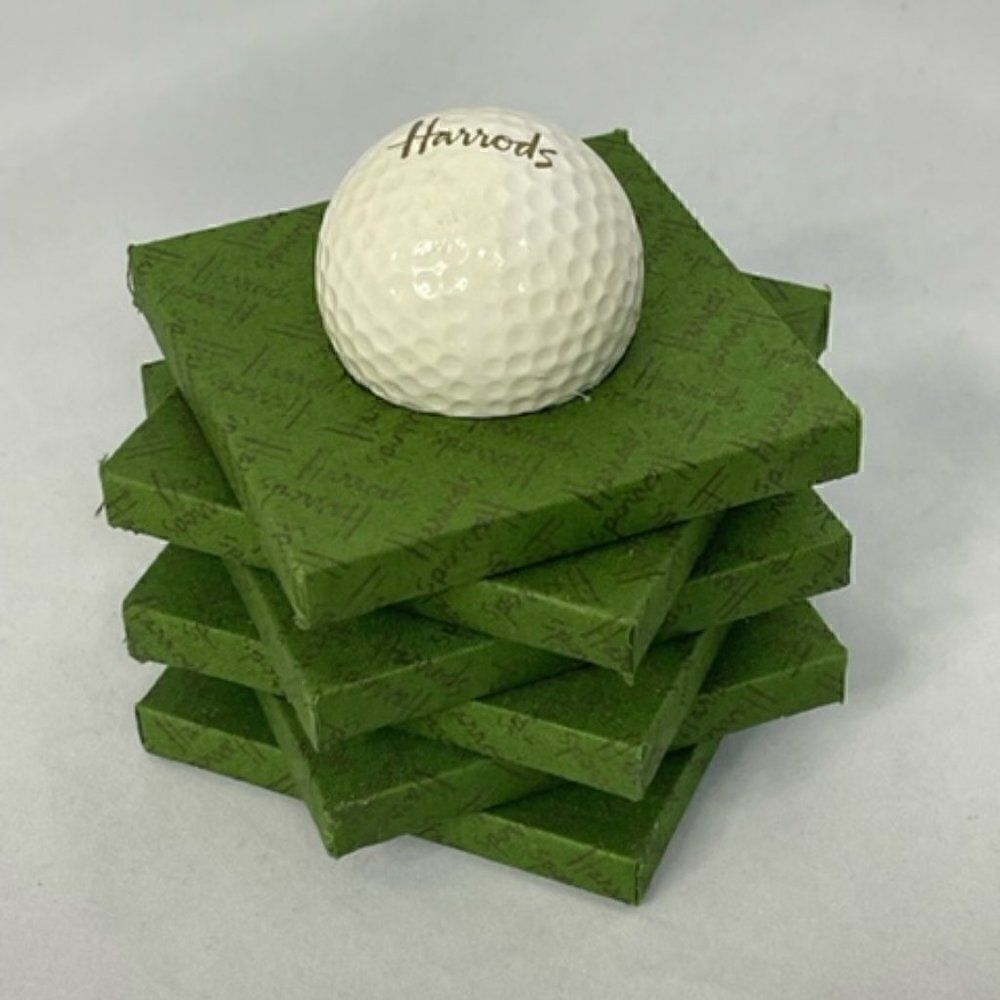 Harrods Golf Ball Sculpture Paperweight w/ Harrods Box Unusual for sure.  Defini